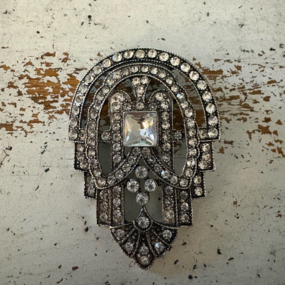 Art Deco Angel Wing Pendant